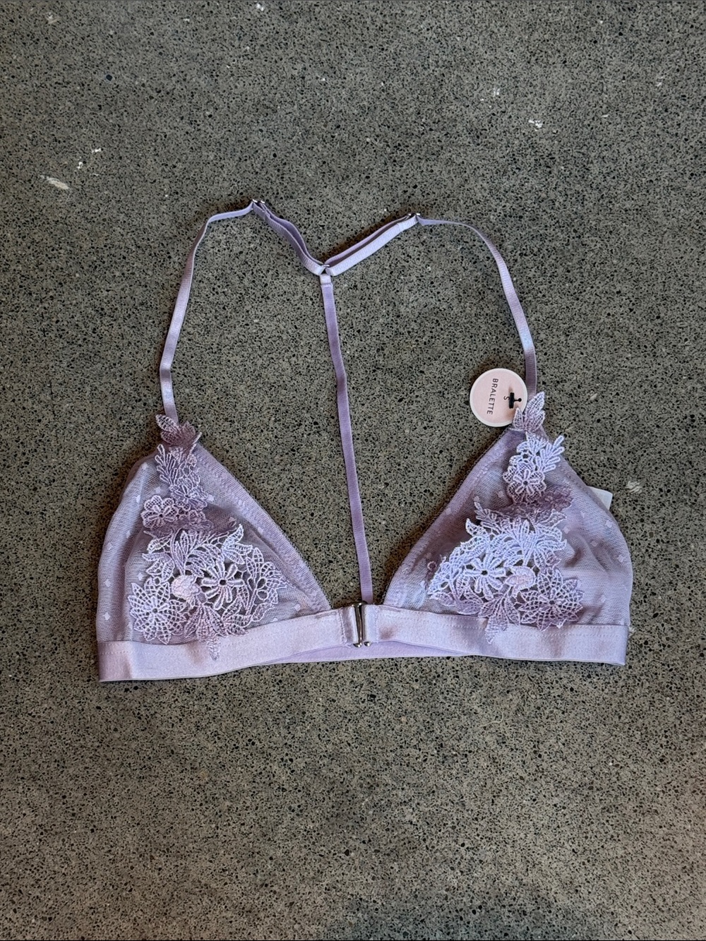Forever 21 Lilac Lace Triangle Bralette